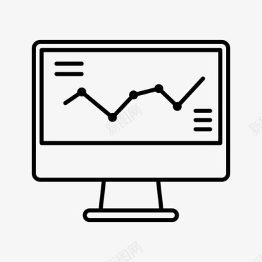 数据化分析免抠贸易分析计算机图标图标