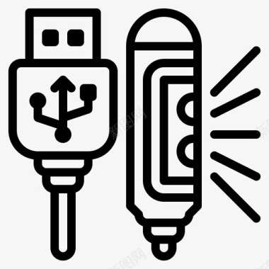 usb灯led电子小工具图标图标