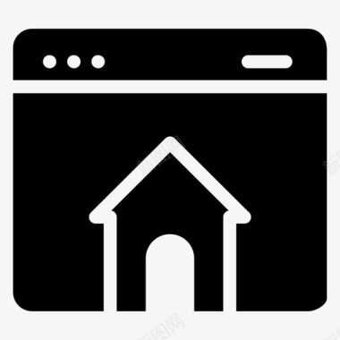 家庭网站家庭预订网站房地产经纪人网页图标图标