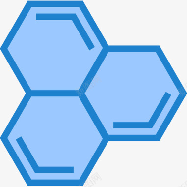 分子科学73蓝色图标图标