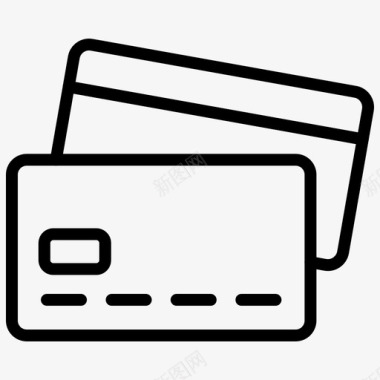 开心购物信用卡借记卡电子商务图标图标
