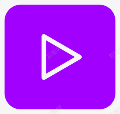 视频紫色图标