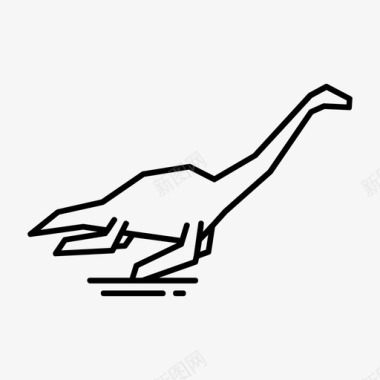 恐龙动物头骨弹性龙动物恐龙图标图标