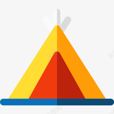 露营帐篷旅行205平房图标图标
