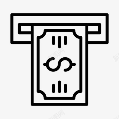 火焰美元图标取款现金美元图标图标