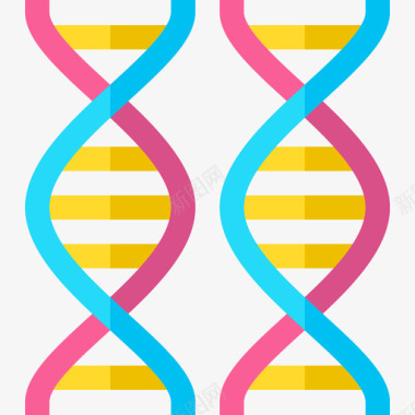 基因组生物工程2扁平图标图标