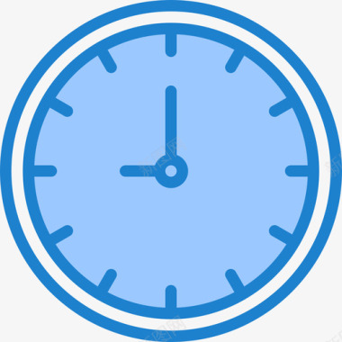 时钟家用18蓝色图标图标