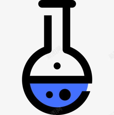 矢量创意数字8烧瓶创意8蓝色图标图标