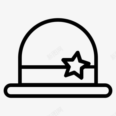 帽子家人野餐图标图标