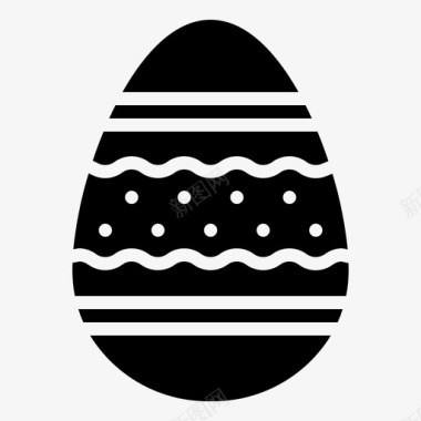复活节彩蛋装饰品春天图标图标