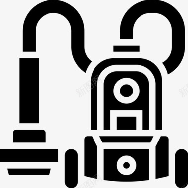 吸尘器家用电器11字形图标图标