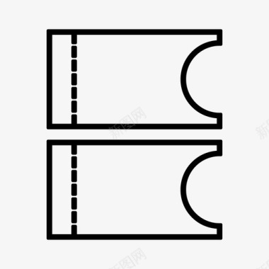 门票图标门票优惠券折扣图标图标