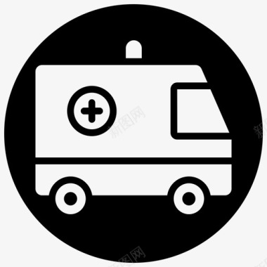 救护车救护车急救车医院面包车图标图标