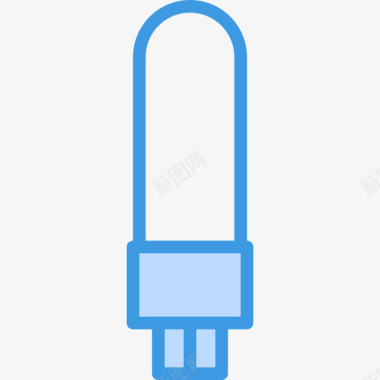 灯泡灯10蓝色图标图标