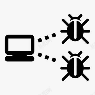 寻找bugbuglinkpc计算机感染图标图标