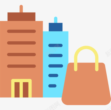 购物中心购物中心电子商务120平图标图标