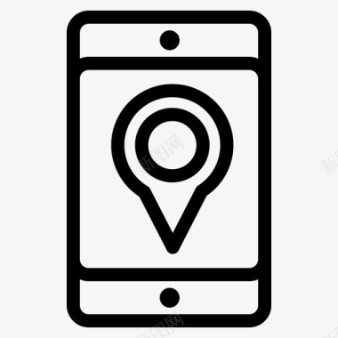 手机定位地图图标图标