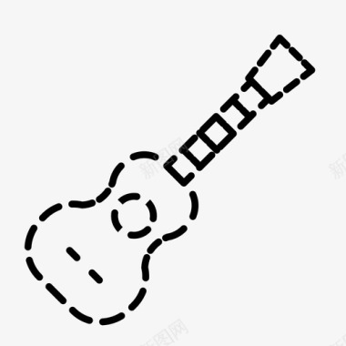 吉他音乐会演奏音乐图标图标