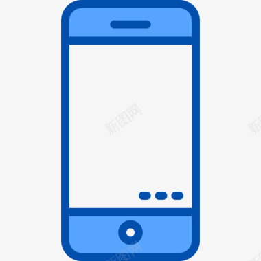 手机生活方式3蓝色图标图标