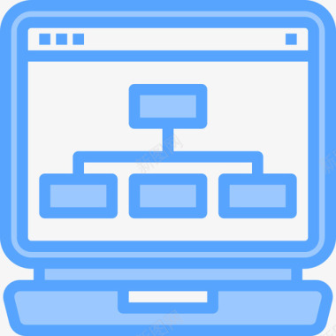 结构笔记本电脑浏览器5蓝色图标图标