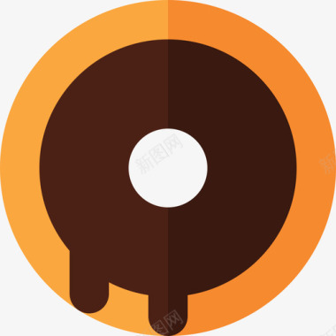 甜甜圈面包房85扁平图标图标