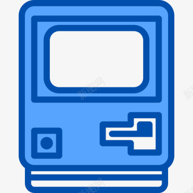 蓝色图标Mac复古小工具8蓝色图标图标