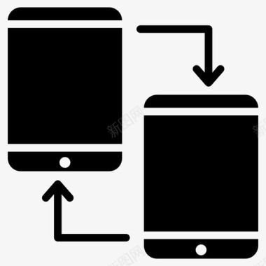 文件共享手机文件传输图标图标