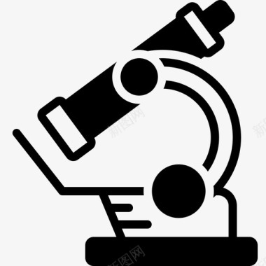 显微镜实验仪器图标图标