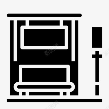 汽车站填充汽车站58号楼填充物图标图标