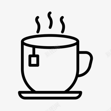 茶休息咖啡图标图标
