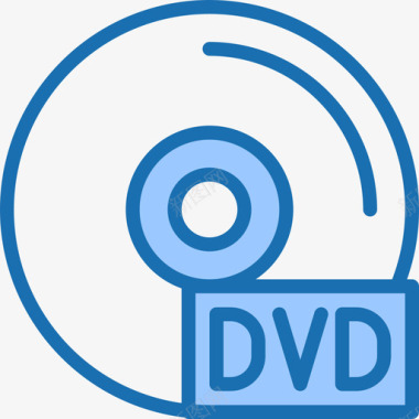 dvd影碟机Dvd多媒体43蓝色图标图标