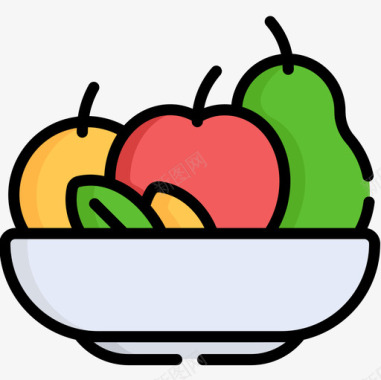 水果营养5线形颜色图标图标