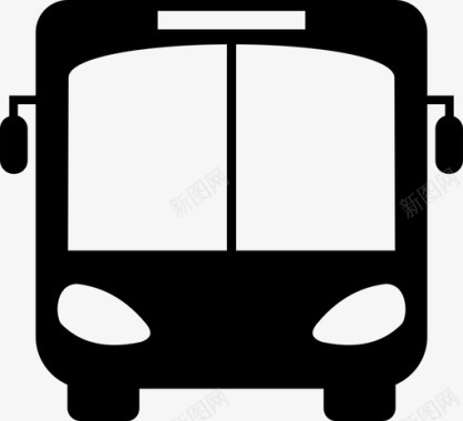 公共环境标识公共汽车公共汽车站交通图标图标