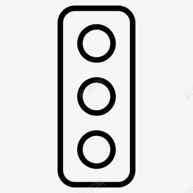 道路交通信号信号灯道路图标图标