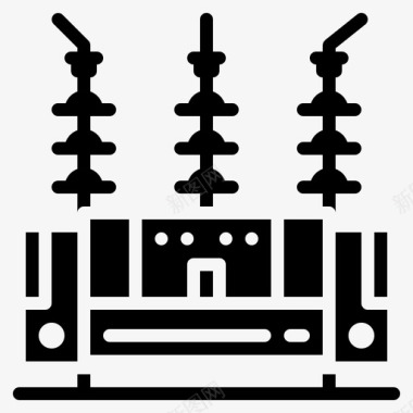 icon地址变电站电力变压器图标图标