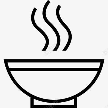 汤碗食物图标图标
