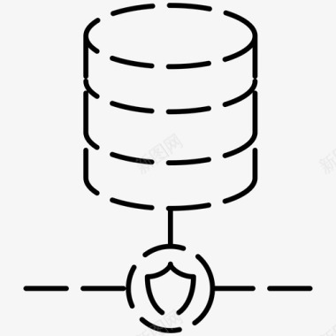 安全标示牌数据库安全防病毒网页托管虚线图标图标