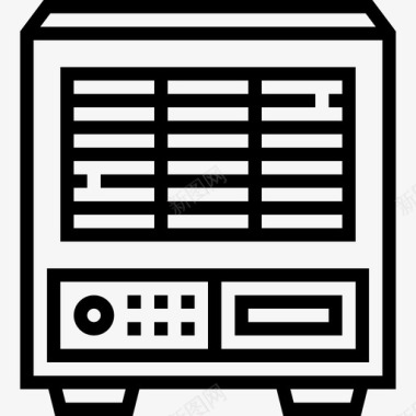 加热装置加热器家用电器10线性图标图标