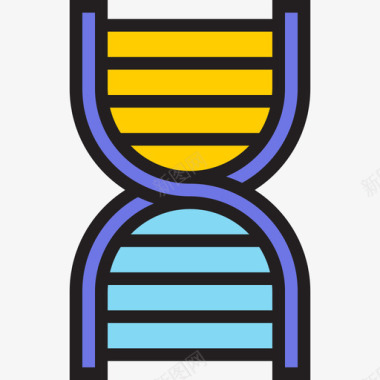 DNADna科学71线性颜色图标图标