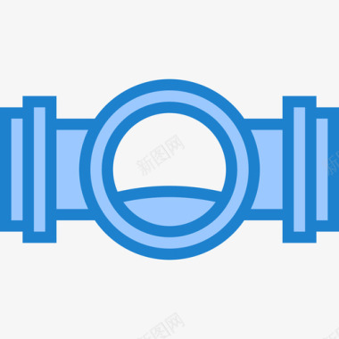 工艺品工阀门水管工4蓝色图标图标
