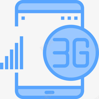 5G3g平板应用5蓝色图标图标