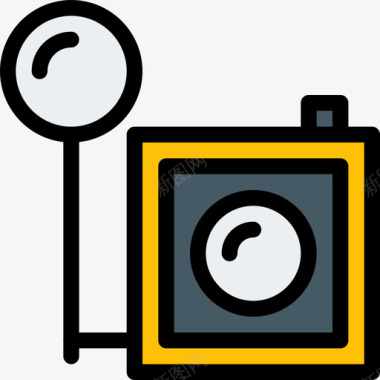 线性照相摄像机复古8图标图标