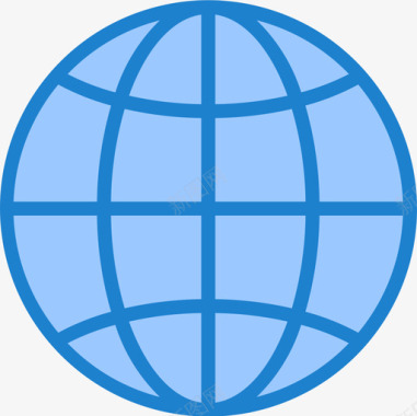 搜索图标全球网格搜索引擎优化和在线营销19蓝色图标图标