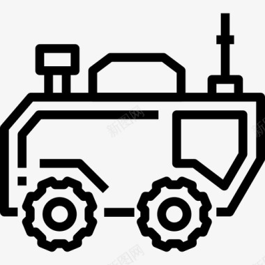 宇宙2222火星探测器宇宙26直线型图标图标