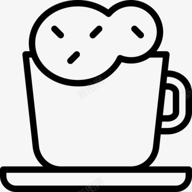 卡布奇诺咖啡48直饮图标图标