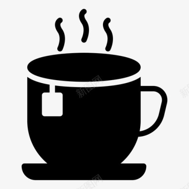 茶休息茶杯图标图标
