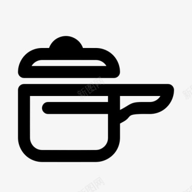 平底锅砂锅盘子图标图标