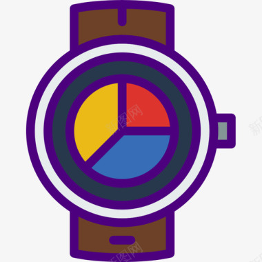 智能手表用户界面智能手表4线性颜色图标图标