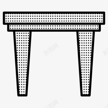 桌子家具桌子点缀着图标图标