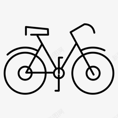 自行车骑行旅游图标图标